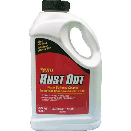 Pro Rust-out est un nettoyant à résine pour les adoucisseur d'eau
